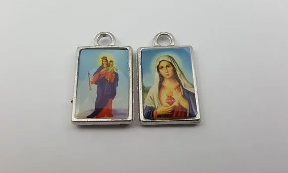 Medalha do Im Coração de Maria e Nsa. Auxiliadora - Com 8 pç