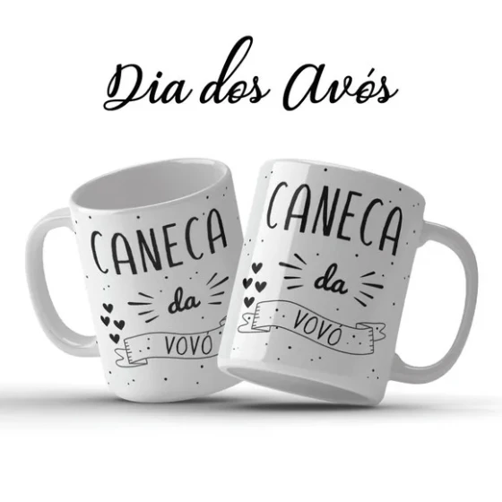 Caneca da Vovó Presente Dia dos Avós