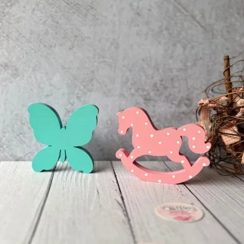 Cavalinhos de Balanço + Borboleta - Decoração Bebê