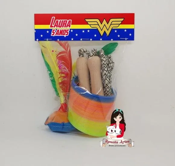Kit Boa Infância Personalizado Mulher Maravilha