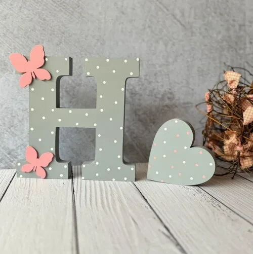 Iniciais do Nome Decoração Bebê