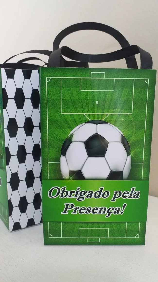 Sacolinhas Personalizadas Futebol para Lembrancinhas