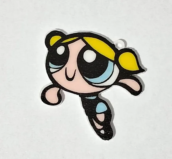 Pingente as Meninas Superpoderosas Acrílico - 6 Unidades