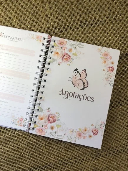 Caderneta de Saúde / Vacinação Personalizada - Borboletas