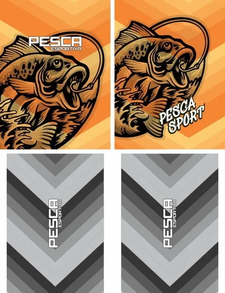 Arte Estampa Camisa Pesca-mod-0235
