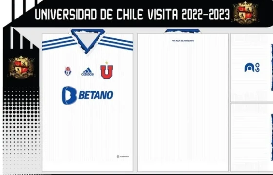 Vetor Camisa Universidad De Chile Visita 2022-2023