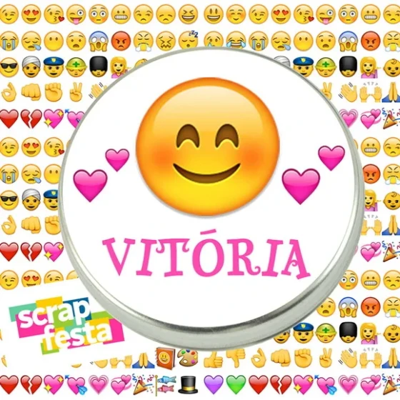 Latinhas Personalizadas Festa Emoticons