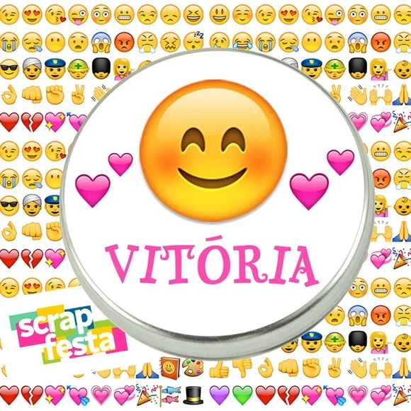 Latinhas Personalizadas Festa Emoticons