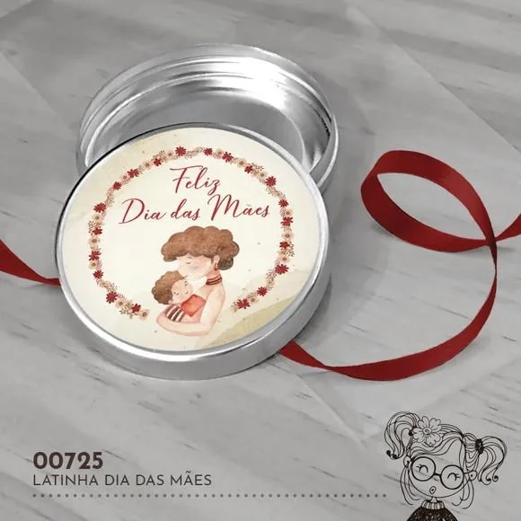 Latinha Adesivada Dia das Mães - 00725