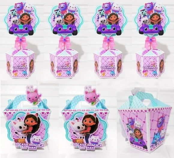Kit 60 Lembrancinhas a Casa Mágica da Gabi