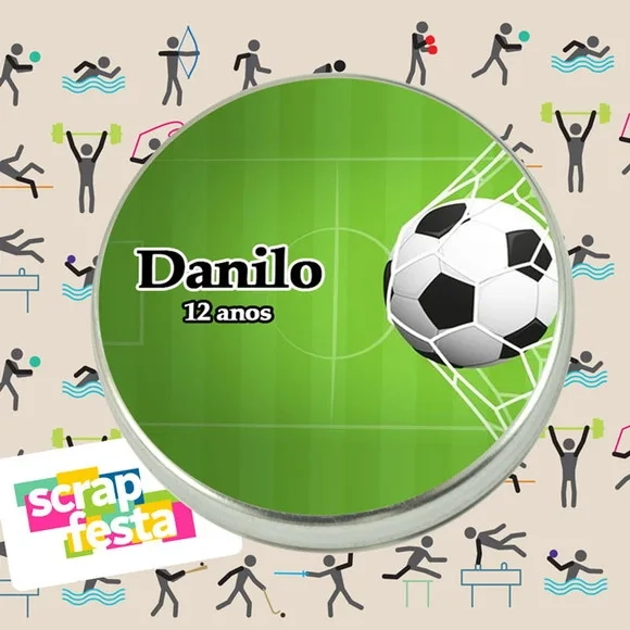 Latinhas Personalizadas Festa Futebol