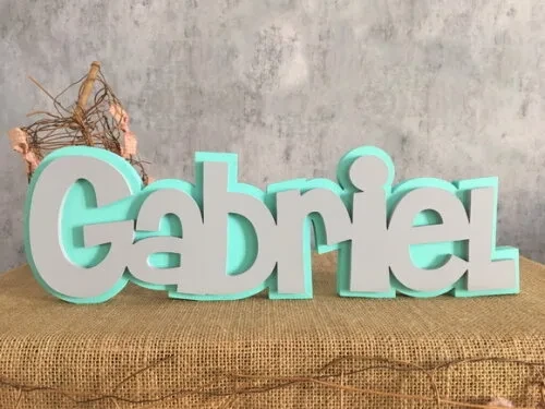 Letras Decorativas Nomes Sobreposição