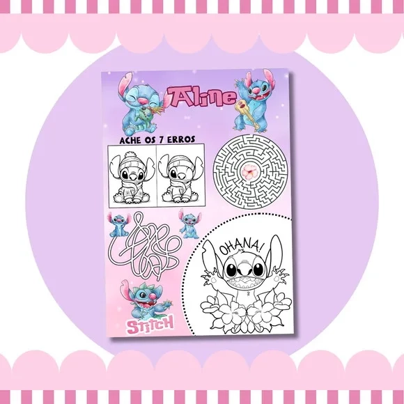 Livro Diversão Stitch