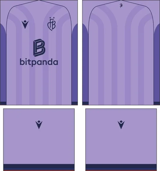 Arte Vetor Camisa Fc Basel Visita 2025-2026