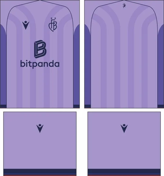 Arte Vetor Camisa Fc Basel Visita 2025-2026