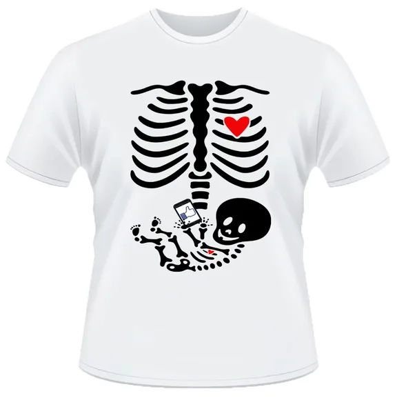 Camiseta Raio X - bebe esqueleto