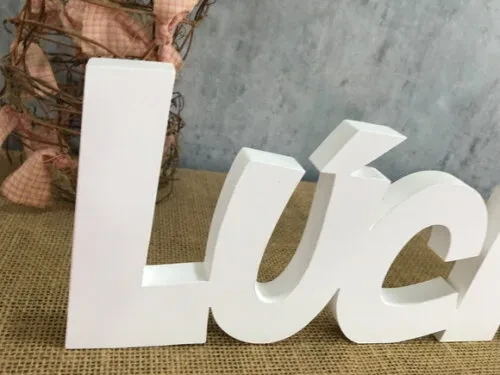 Letras Decorativas - nome em MDF + Raposa