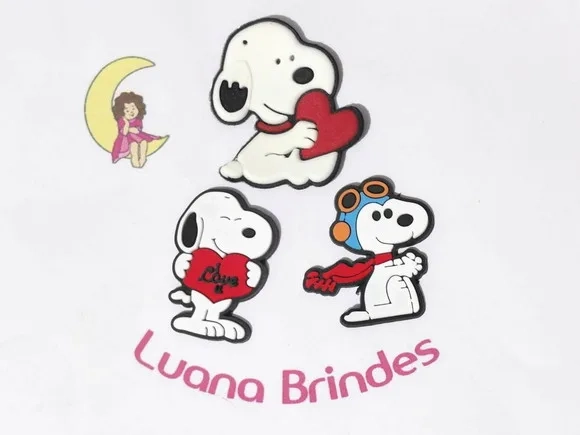 Aplique Snoopy Emborrachado Pacote com 6 Unidades