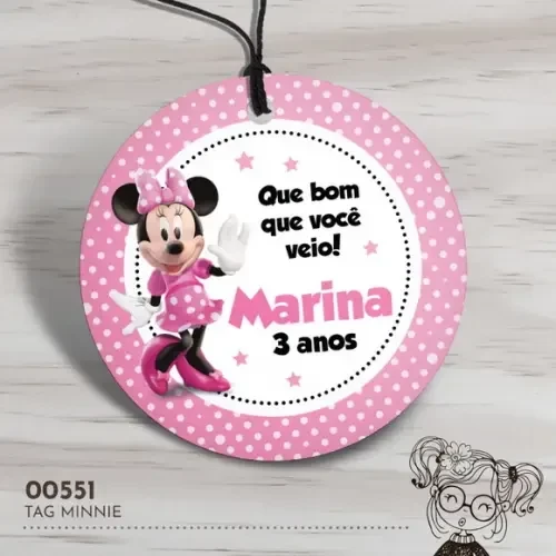 Tag Redonda Minnie - 00551