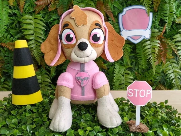 Patrulha Canina em feltro - Skye