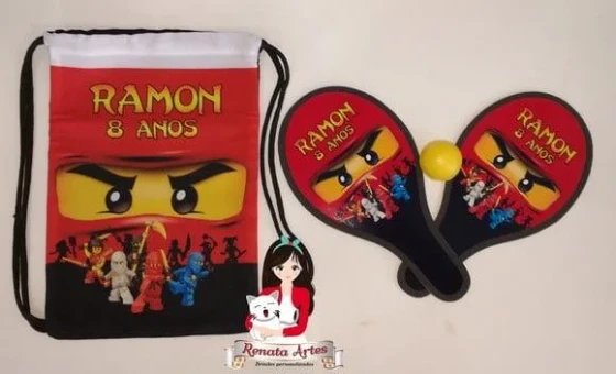 Ninjago - Mochila Ping Pong Tema Ninjago