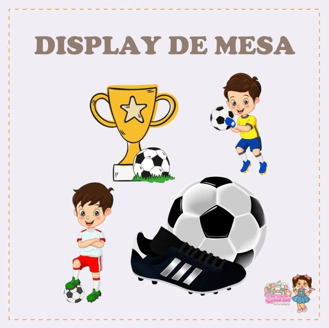Kit Festa Só Um Bolinho FUTEBOL - Decoração de Festa