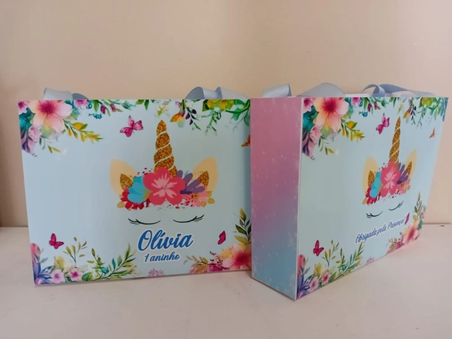 Sacolinhas Personalizadas Unicórnio para Lembrancinhas