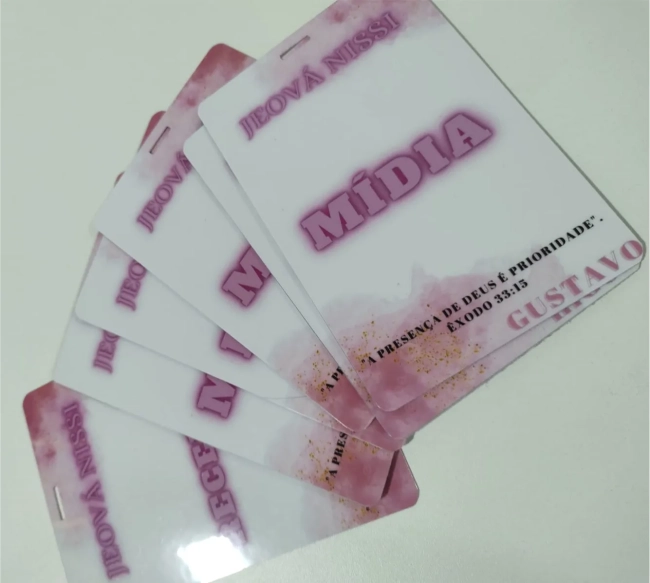 Credencial Personalizada 9x13 para Eventos Festas Shows