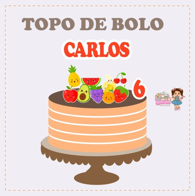 Kit Festa Só Um Bolinho FRUTINHAS - Decoração de Festa