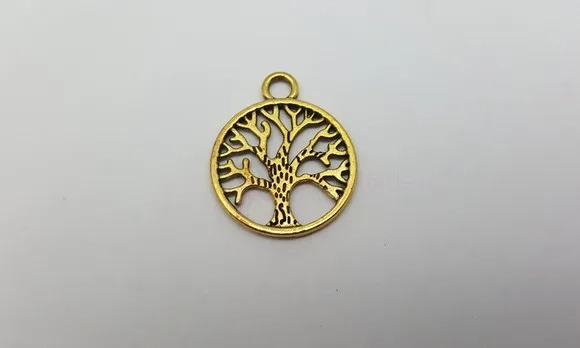 Pingente Árvore da Vida Dourado de 2,4cm