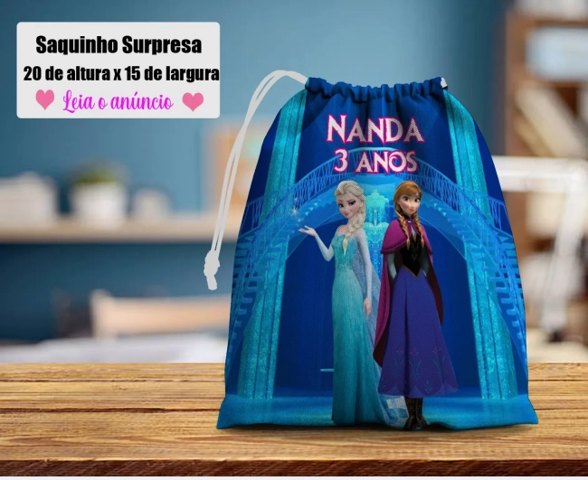 Saquinho Supresa para lembrancinhas Frozen