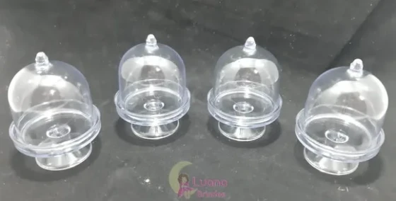 Mini Cúpula Transparente de Acrílico - pct c/5 unidades