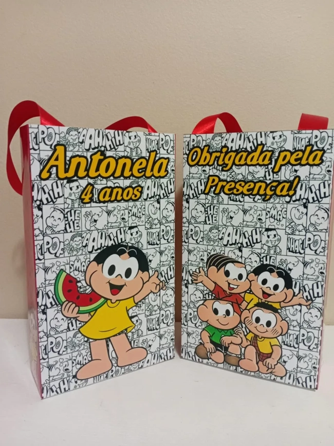 Sacolinhas Personalizadas Magali para Lembrancinhas