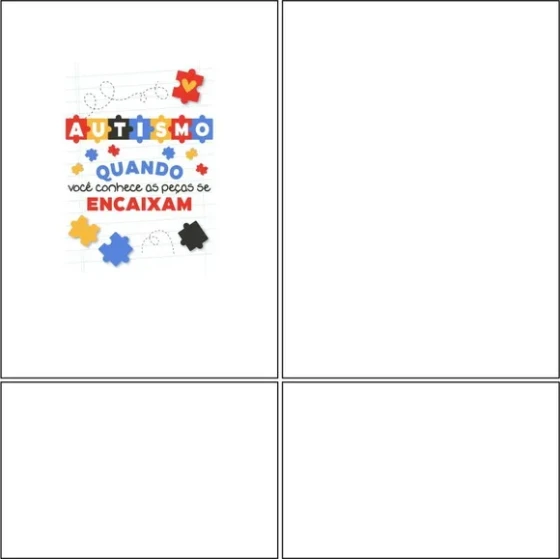 Arte Estampa Camisa Autismo Mod-19