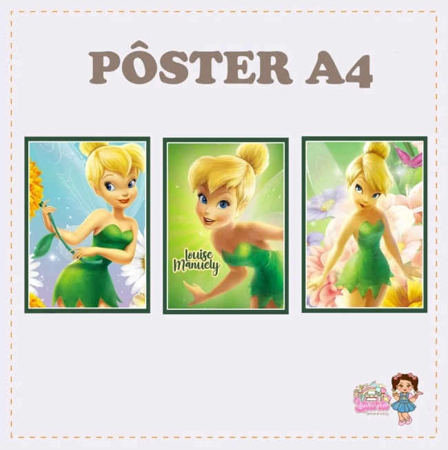 Kit Festa Só Um Bolinho TINKER BELL - Decoração de Festa