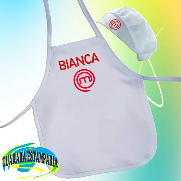 Kit Avental Infantil Master Chef + Touca