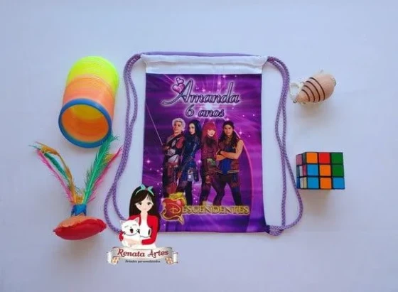 Mochila Brinquedos Retrô Tema Personalizada Descendentes