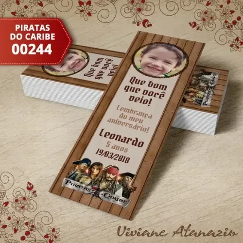 Marcador de Livro Piratas do Caribe - 00244