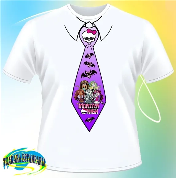 Camiseta Gravata Monster High