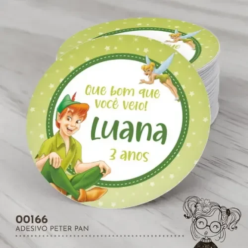 Adesivo Redondo Peter Pan - 00166