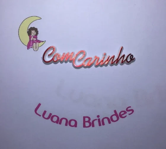 Plaquinhas com Carinho de Acrílico Injetado Pct C/5 Und