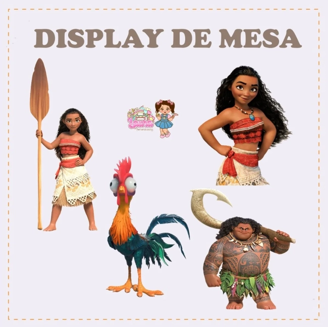 Kit Festa Só Um Bolinho MOANA - Decoração de Festa