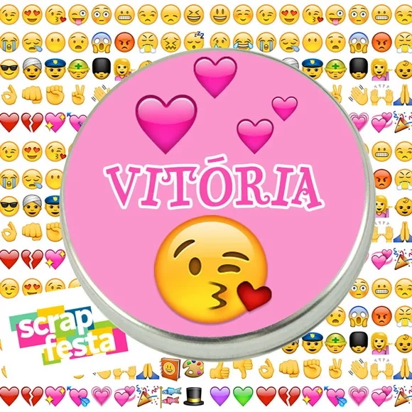 Latinhas Personalizadas Festa Emoticons