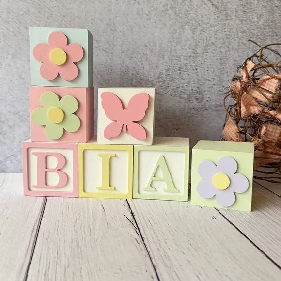 Tons Pastel Cubos 6x6cm Ts- Decoração Bebê