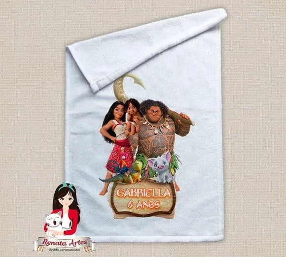 Toalhinha Personalizada Moana 2
