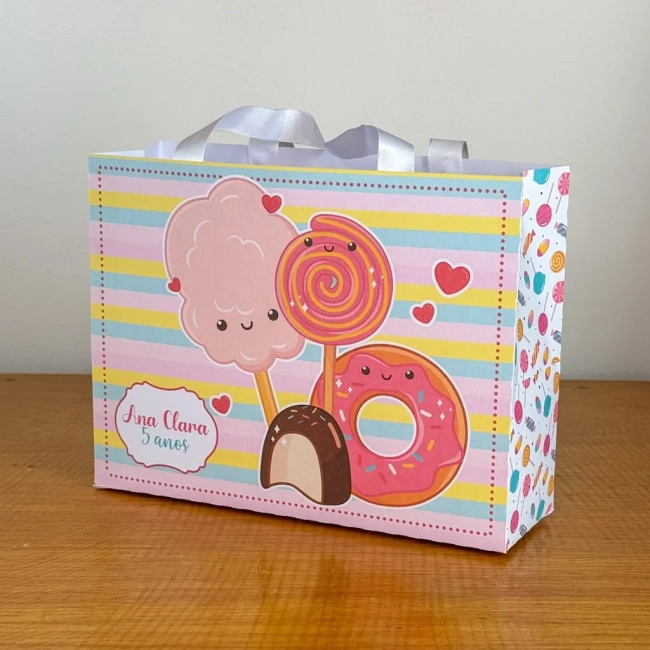 PEGUE E MONTE - Sacolinhas Personalizadas DOCES Decoração de Festa | Lembrancinhas | Aniversário | Personalizados