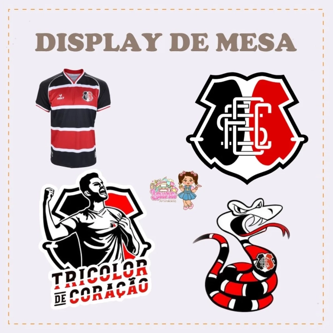 Kit Festa Só Um Bolinho SANTA CRUZ FUTEBOL CLUB - Decoração de Festa