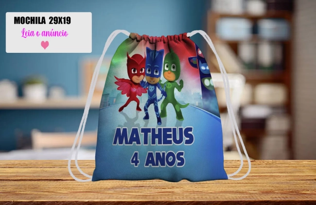 Mochilinha personalizada para lembrancinhados