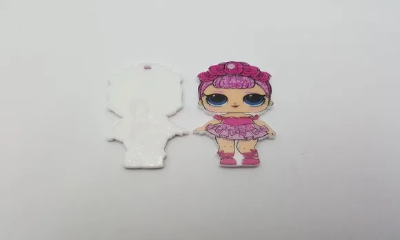 Pingente LOL Sugar Queen em Acrílico UV de 4cm