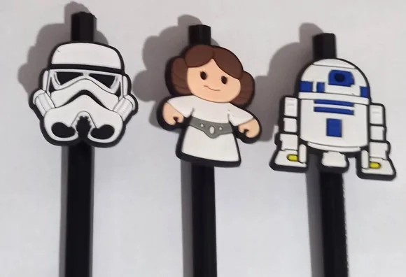 Lápis com Ponteira Star Wars Emborrachada - 6 Peças